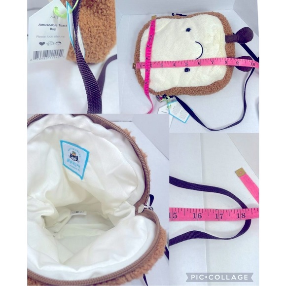 Jellycat AMUSEABLE TOAST BAG crossbody BNWT PRICE FIRM - Picture 12 of 13